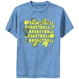Футболка с графическим принтом для мальчиков с элементами баскетбола Licensed Character, синий
