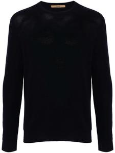 Вязаный хлопковый джемпер Nuur, синий