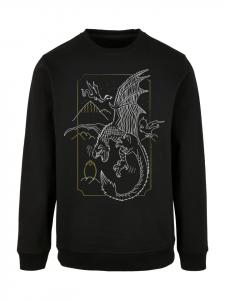 Толстовка F4NT4STIC Harry Potter Dragon Line Art, черный