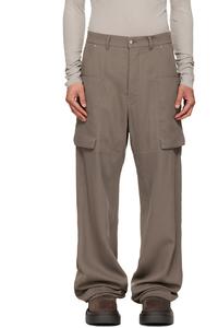 Rick Owens Серые брюки-карго «Темпл Стефан»