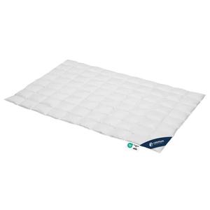 Пуховое одеяло 155x220 см. Сверхлегкое, первоклассное летнее одеяло из 100% гусиного пуха casimum, белый