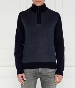 Свитер мужской Boss шерстяной с узором, синий