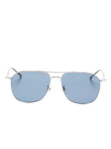 Солнцезащитные очки MB0417SA Montblanc, серебряный