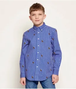 Рубашка regular fit Polo Ralph Lauren, синий