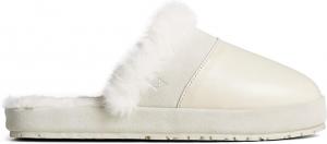 Женские мюли Sperry Cape May - тапочки из коровьей замши с верхом из цельнозерновой кожи, резиновой подошвой и подкладкой из искусственного меха, слоновая кость