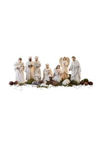 Набор рождественских фигурок из 12 шт. Санто кремовый Loberon, creme