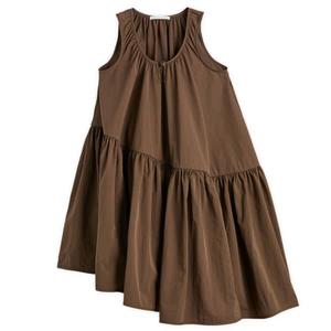 Мини-Платье Azelia из переработанной тафты Cecilie Bahnsen, Soil Brown