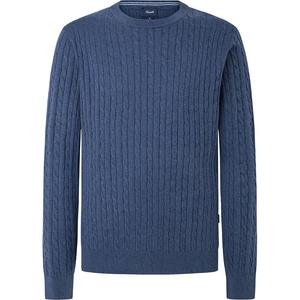 Свитер Façonnable Silk Cable Crew Neck, синий