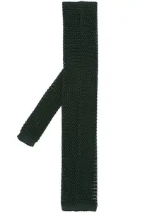 Шелковый галстук в технике кроше FURSAC, зеленый