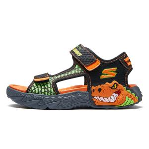 Детские сандалии Kids Scar черные/коричневые Skechers, черный