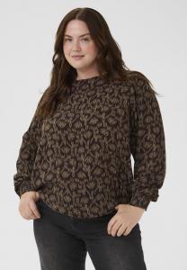 Блуза Kaffe Curve KCRIKKE AMI BLOUSE, Black Coffee Moral Floral/Black