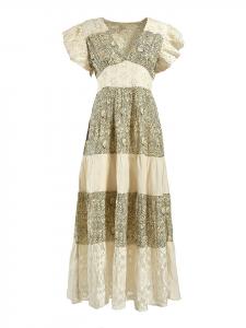 Длинное платье BLE, бежевый