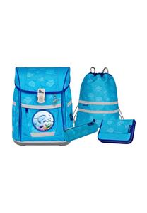 Комплект школьных сумок "Bubble", 5 шт, система Click Flex Up&Down, светоотражатели McNeill, бирюзовый