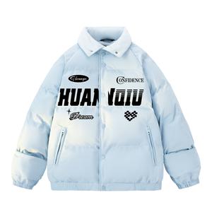 Пуховик Unisex Lapel Moderate Padded Puffer Jacket HUANQIU, sky синий