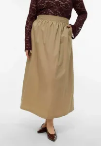 Vmccilla hohe taille langer long skirt Vero Moda Curve, Silver Mink