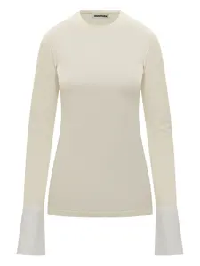 Футболка Nora с контрастными манжетами DARKPARK, нейтральный