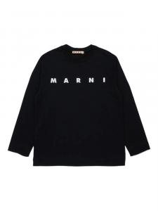 Marni Kids базовая футболка, черный