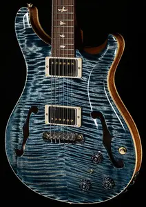 PRS Wood Library Hollowbody II Piezo 10 Top Faded Whale Blue Бразильский розовое дерево (758)