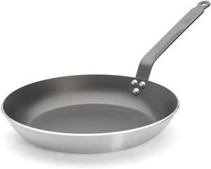 Круглая сковорода De Buyer, шоколадного цвета - 32 см, серая
