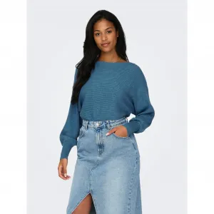 Only вязаный свитер "ONLADALINE L/S SHORT PULLO KNT NOOS", цвет Coronet Blue Detail:W. Melange