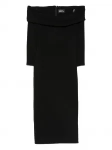 Платье миди Yuni с открытыми плечами Solace London, черный