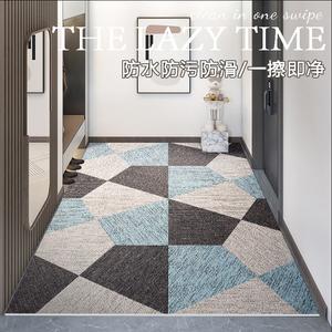 Budis Ковер 140х160 см из ПВХ для прихожей, нескользящий, геометрический узор, износостойкий