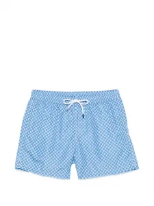 Плавательные шорты с узором "пейсли" Fedeli, синий