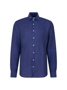 SEIDENSTICKER Рубашка на пуговицах комфортного кроя 'SMART LINEN' в темно-синем цвете