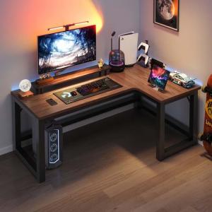 Игровой стол Naijia угловой, 120x80 см, в стиле North American Black Walnut Right