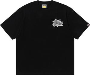 Футболка BAPE Graffiti Relaxed Fit 'Black', черный
