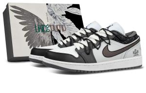 Кроссовки Air 1 Thermal Coverage Low top Vintage Basketball Shoes Unisex Jordan, светлый коричневый