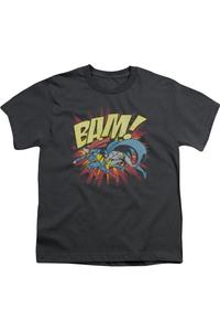 Футболка с коротким рукавом DC Comics Bam для детей Gildan, Charcoal