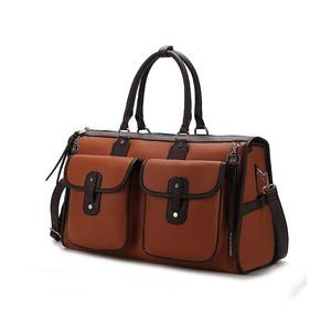 Женская сумка-тоут и дорожная сумка MKF Collection Genevieve в стиле колор-блок от Mia K, цвет Cognac