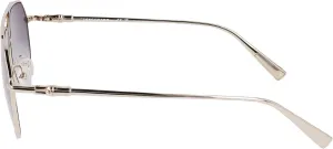 Женские солнцезащитные очки Longchamp Smoke Gradient Pilot LO174S 723 57, Gold