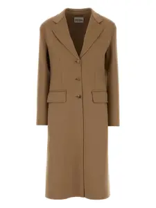 Пальто с лацканами Miu Miu, коричневый