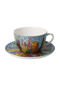 Яркая молочная кофейная чашка James Rizzi My New York City Day James Rizzi Goebel