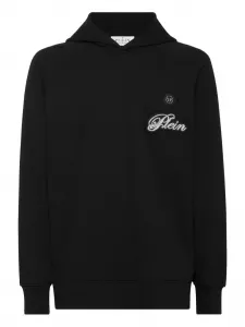 Худи с рукавами реглан и логотипом Philipp Plein, черный