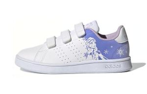 Детские кроссовки для скейтбординга ADVANTAGE PS Low-top Белые/фиолетовые Adidas Neo