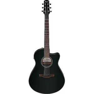 IBANEZ AAM340CE-RUB Продвинутая акустическая концертная электроакустическая гитара - деревенский черный, высокий глянец