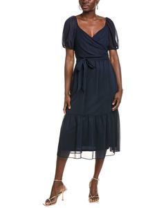 Платье миди из шифона Julia Jordan, синий