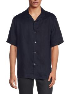 Льняная рубашка Daze Camp Theory, цвет Baltic