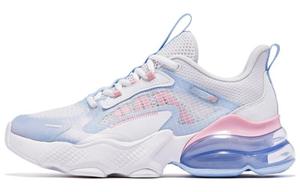 QIAODAN Низкие беговые кроссовки North Meditation 2.0 для женщин бело-сине-розовые