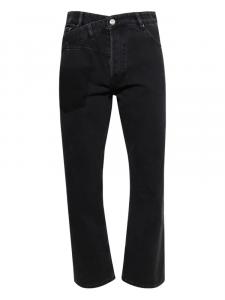 Джинсы Trompe L'oeil с перекрученными швами BLUEMARBLE, черный