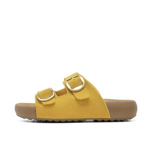 ST&SAT Женские противоскользящие шлепанцы на резиновой подошве желтые, цвет Yellow