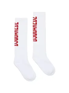 Носки с жаккардовым логотипом DSQUARED2 KIDS, белый