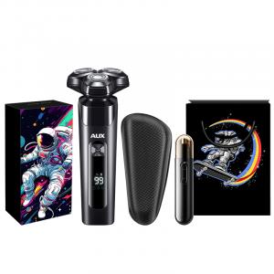 Поворотная бритва 338 для мытья всего тела мужская электрическая перезаряжаемые вертикальная смарт AUX