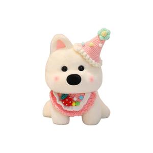 Плюшевая кукла West Highland Dolls с милым нагрудником, высота 25 см AOLETU