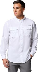 Мужская рубашка Columbia Blood and Guts V с длинным рукавом, White