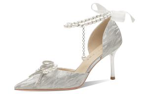 Сердцеедка Туфли на высоком каблуке Женские Silver Ainer-cat Серебристый ящик 6 см