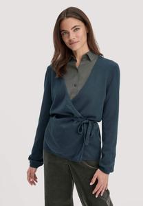 Кардиган Hessnatur MERINO, Dunkles Petrol/Dark Blue